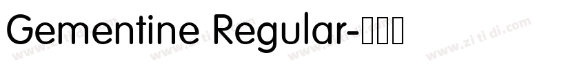 Gementine Regular字体转换 Gementine Regular字体转换